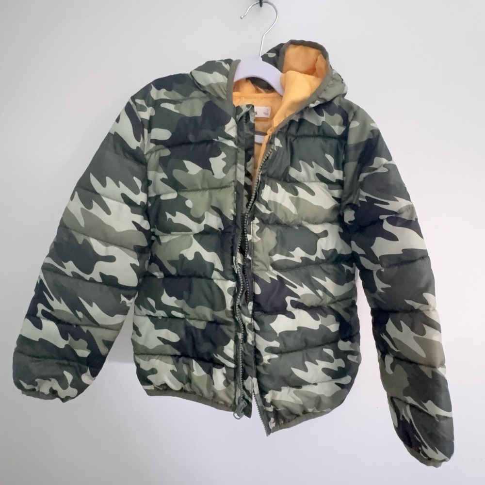 Epic Threads Green Camouflage Puffer Jacket